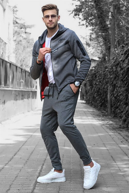 Madmext Men Anthracite Tracksuit 5673