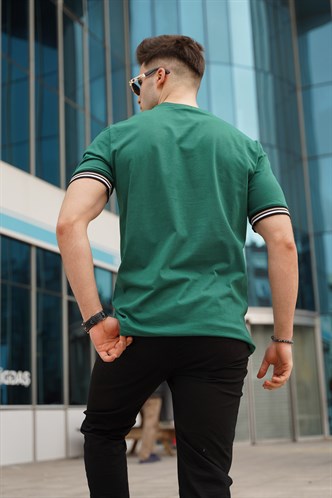 Koyu Yeşil Basic Erkek Tişört