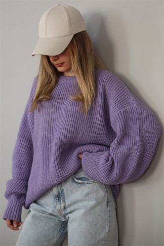 Mad Girls Lilac Sweater MG1304