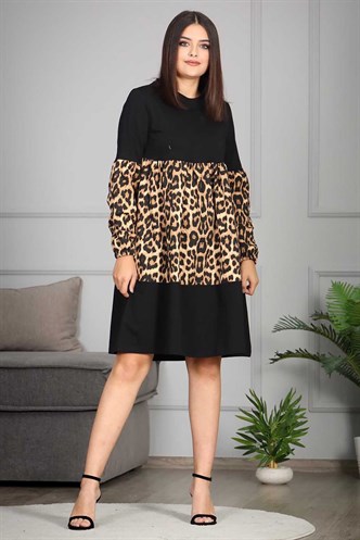 Mad Girls Black Leopard Dress MG687