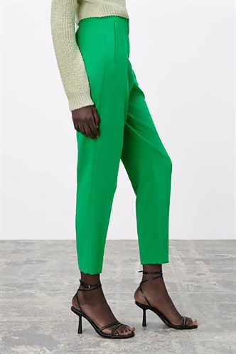 Mad Girls Yeşil Yüksek Bel Pantolon MG1331