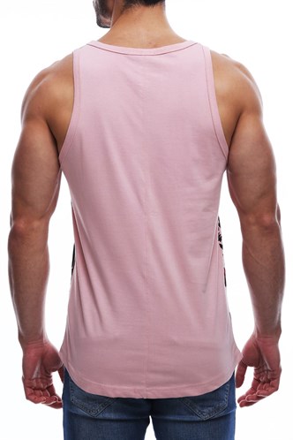Madmext Pink Printed T-shirt for Men  2627