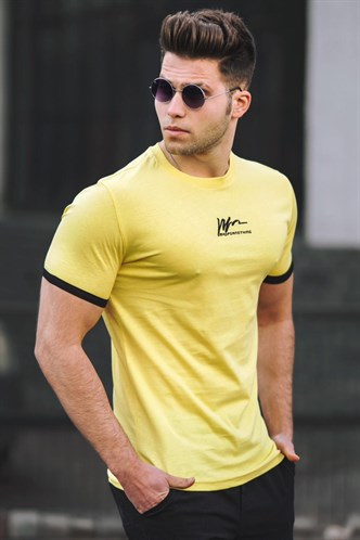 Madmext Sarı Erkek Tişört 5200