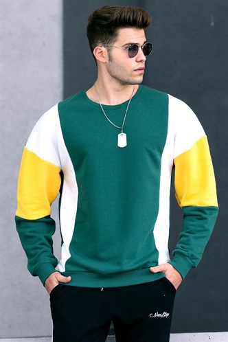 Madmext Yeşil Erkek Sweatshirt 4781