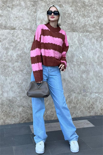 Mad Girls Pink Sweater MG1205