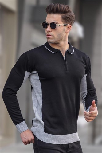 discount 96% Gray/Black L MEN FASHION Jumpers & Sweatshirts Casual Enzo Di Capri jumper 
